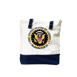 seal-president-white-navy-tote-bag